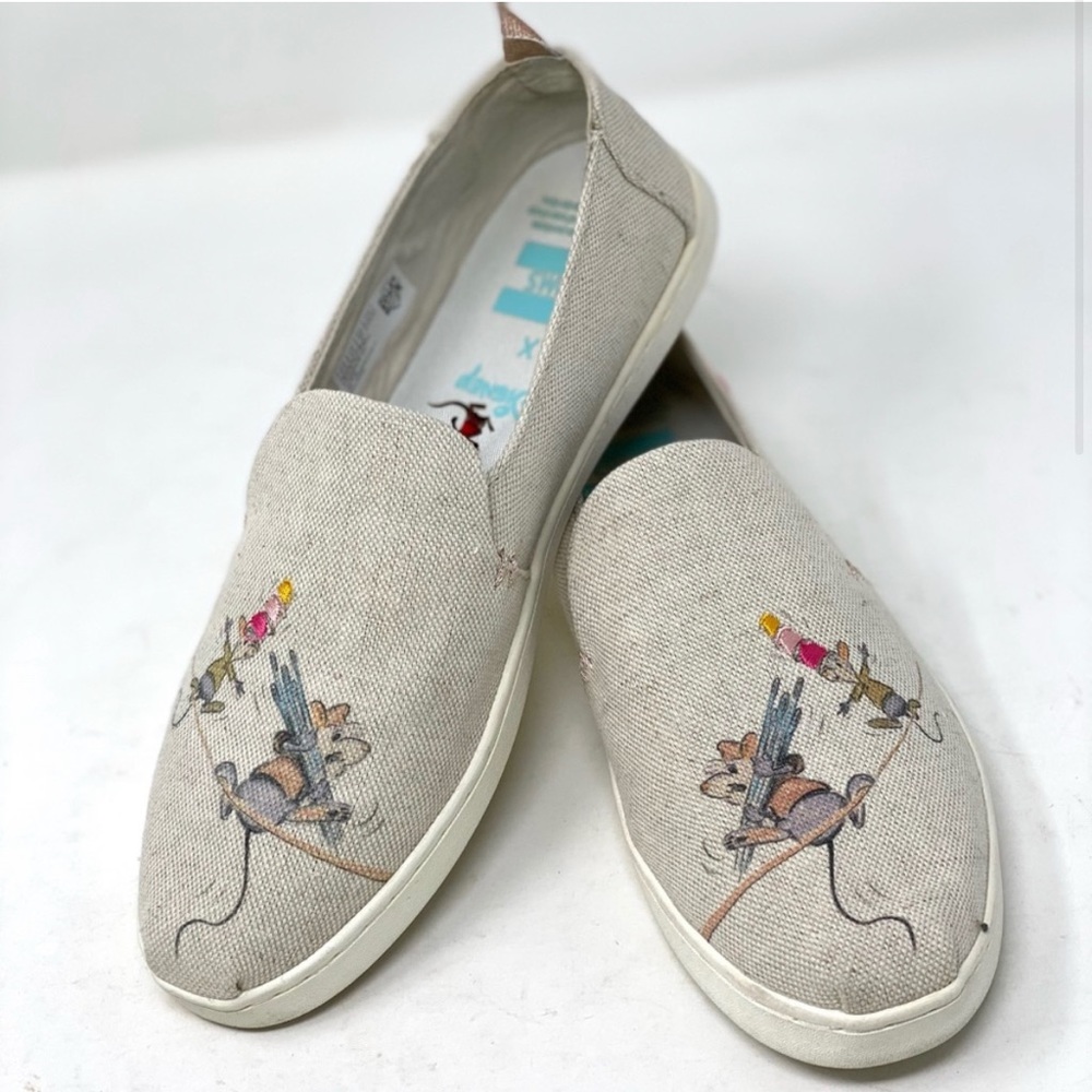 Toms Disney Gus / Jaq Cinderella Mice Canvas Loafers